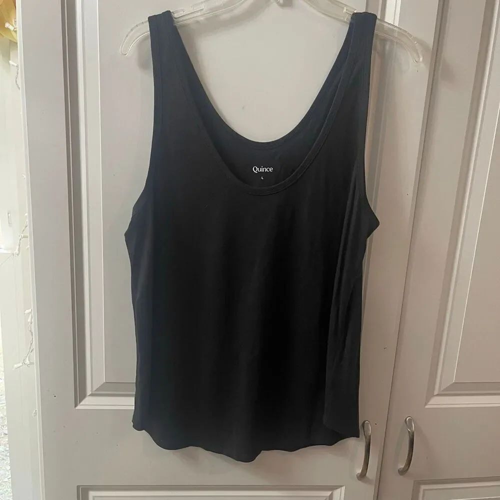 Quince Women’s Black Tank Top Size Large